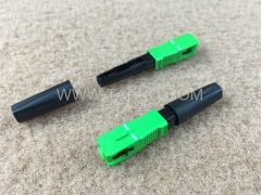 Connecteur rapide à fibre optique de champ SC APC