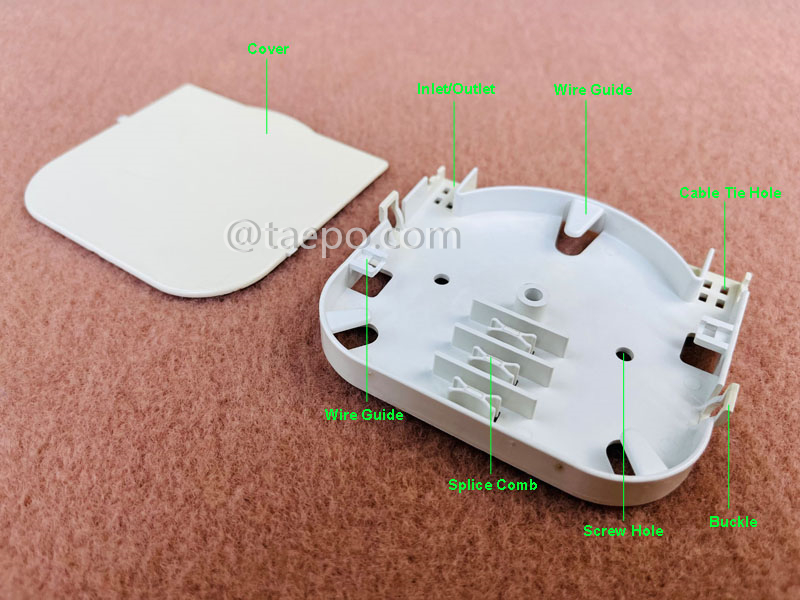 Images illustratives pour plateau de fusion de fibres plastique, 6 fibres