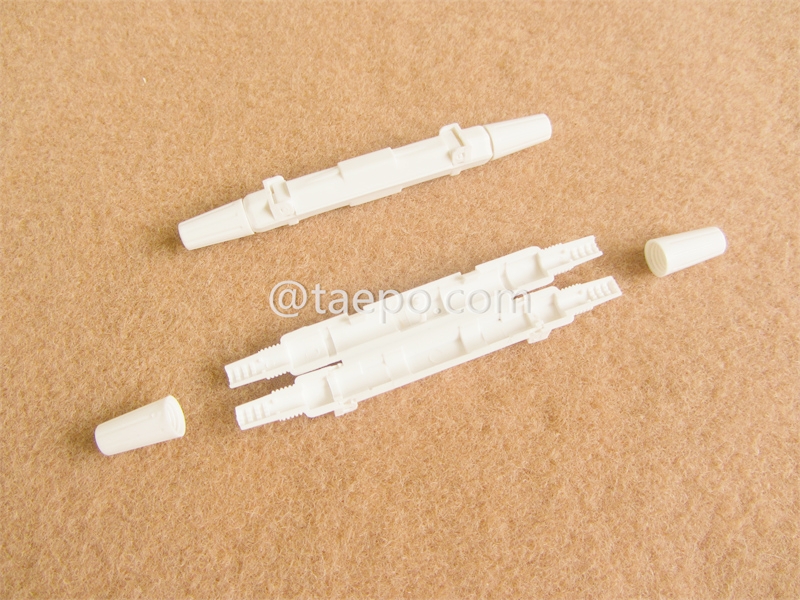 TP-3127-B Boîte de dérivation pour câble de chute, 102mm (H) x ø10mm, 1 entrée 1 sortie