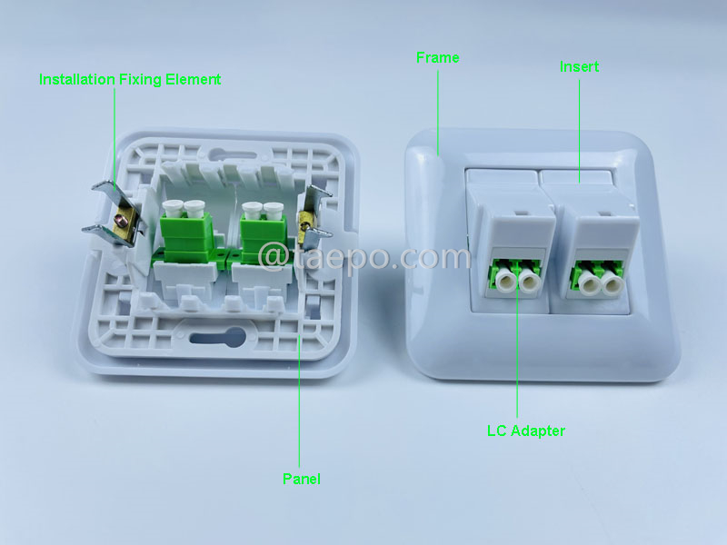 Images illustratives pour sortie de fibre LC/APC 4 fibres