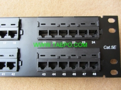 48 ports panneau de raccordement CAT5E RJ45