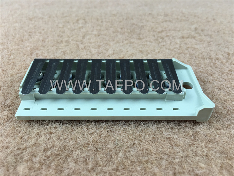 Magazine de protection contre les surtensions 5 paires pour bloc de coupure MDF 71 #TP-1401-100, avec parafoudre GDT à 2 pôles