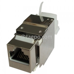 Prise Keystone de style AP CAT6 STP 8P8C RJ45 à 180 degrés