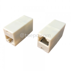 Coupleur en ligne RJ45 à RJ45 UTP 8P8C CAT5E à 180 degrés