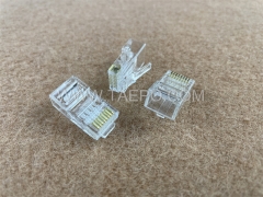 Prise modulaire CAT6A RJ45 8P8C UTP pour connecter des équipements de télécommunications