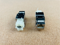 Prise Keystone blindée STP CAT5E RJ45 8P8C AP à 180 degrés