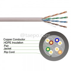 4 paires de câbles LAN réseau Ethernet en cuivre nu CAT5E UTP