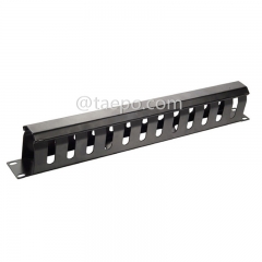 Organisateur de câbles métalliques, rack 1U à 13 doigts