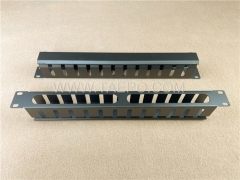 Organisateur de câbles métalliques, rack 1U à 13 doigts