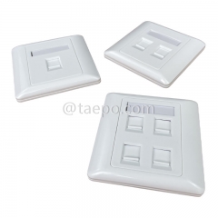 Plaque frontale de réseau mural RJ45 à 4 ports de style AP 86x86mm