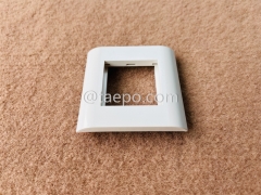 Façades françaises réseau RJ45 2 ports 80x80mm applicables avec insert de façade et prise keystone