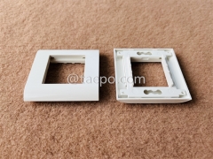 Façades françaises réseau RJ45 2 ports 80x80mm applicables avec insert de façade et prise keystone