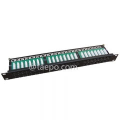 Panneau de brassage UTP CAT6 à 48 ports, 19 pouces, montage en rack 1U, avec terminal et support IDC