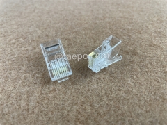 Connecteurs modulaires réseau CAT6 RJ45 8P8C UTP