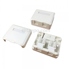 Boîtier de montage en surface CAT5E RJ45 8P8C UTP 2 port compatible avec la prise keystone