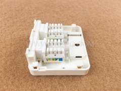 Boîtier de montage en surface CAT5E RJ45 8P8C UTP 2 port compatible avec la prise keystone