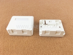 Boîtier de montage en surface CAT5E RJ45 8P8C UTP 2 port compatible avec la prise keystone