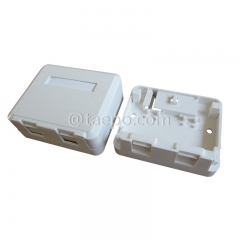 Boîtier de montage en surface CAT5E RJ45 8P8C UTP 2 port compatible avec la prise keystone