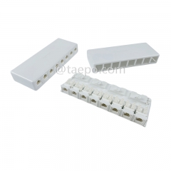 Boîte de surface 8 ports, CAT5E, RJ45, 8P8C, UTP, 190x74x28 mm, style AP, sans jack Keystone