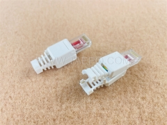 Connecteur modulaire réseau CAT6 RJ45 8P8C UTP sans outil