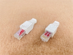 Connecteur modulaire réseau CAT6 RJ45 8P8C UTP sans outil