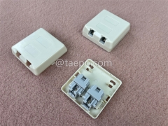 Boîte de connexion de fil téléphonique 2 ports CAT3 2P2C RJ11 remplie de gelée