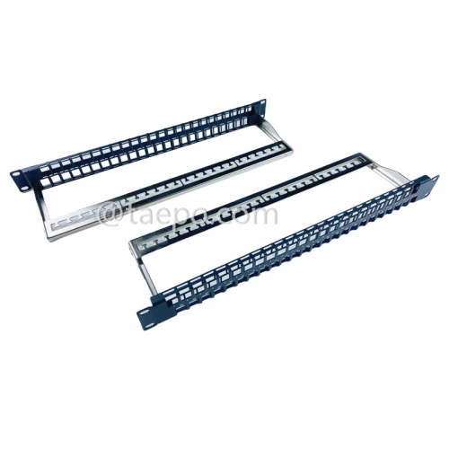 Panneau de brassage vierge 19 pouces 1U 48 ports pour prise UTP Keystone