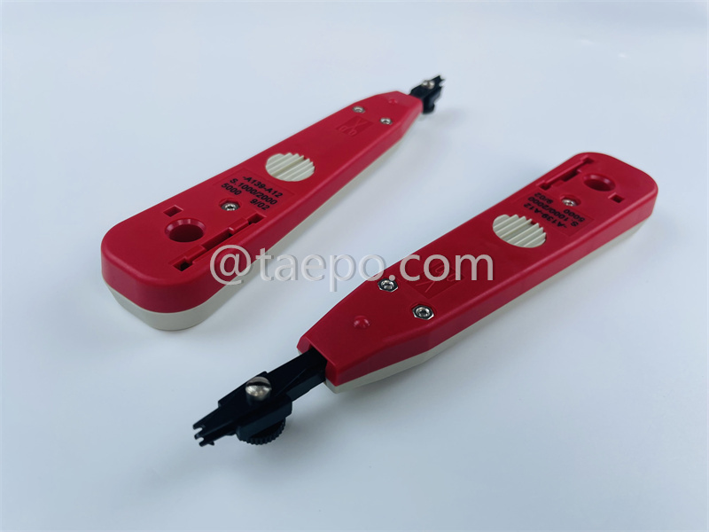 Outil d’insertion pour bloc de déconnexion MDF 71 #TP-1401-100, rouge et gris, avec morceau en plastique