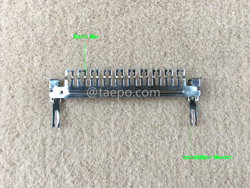 Illustration de la barre de terre 10 paires pour module NT #TP-1206-10P