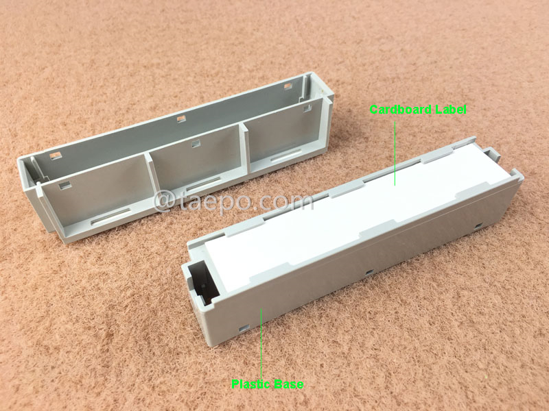 Illustration du porte-étiquette de module 10 paires pour cadre de montage arrière LSA