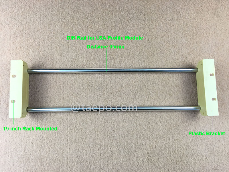 Illustration pour rack de module profilé LSA 10 paires