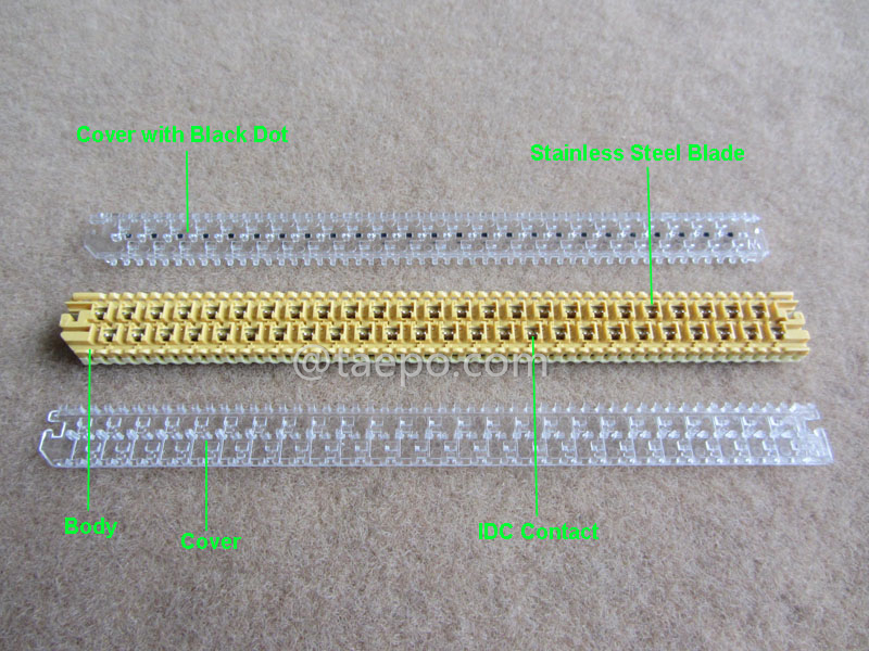 illustration du module d'épissure droite à sec 25 paires