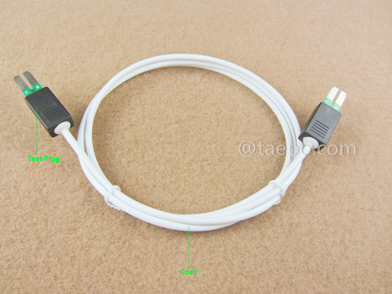 Illustration du câble de connexion HW 2 pôles, prise de test à prise de test, 1,5 m