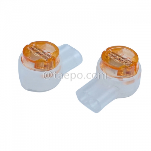 Connecteur d'épissure UY2, 2 fils, conducteur de 0,4 à 0,9 mm, isolation maximale 2,08 mm, double broche, rempli de gel