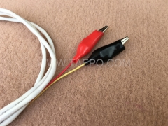 Cordon de connexion BRCP 2 pôles, fiche de test vers pince crocodile, 1,5 m