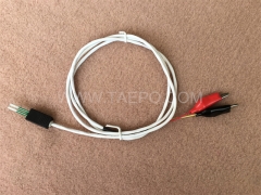 Cordon de connexion BRCP 2 pôles, fiche de test vers pince crocodile, 1,5 m