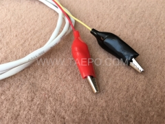 Cordon de connexion BRCP 2 pôles, fiche de test vers pince crocodile, 1,5 m
