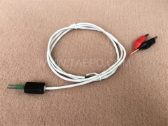 Cordon de connexion BRCP 2 pôles, fiche de test vers pince crocodile, 1,5 m