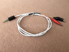 Cordon de connexion BRCP 2 pôles, fiche de test vers pince crocodile, 1,5 m