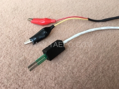 Cordon de connexion BRCP 2 pôles, fiche de test vers pince crocodile, 1,5 m