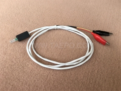 Cordon de connexion NT 2 pôles, fiche de test vers pince crocodile, 1,5 m