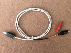 Cordon de connexion NT 2 pôles, fiche de test vers pince crocodile, 1,5 m
