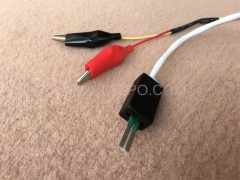 Cordon de connexion NT 2 pôles, fiche de test vers pince crocodile, 1,5 m