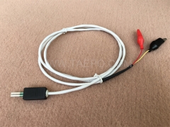 Cordon de connexion NT 2 pôles, fiche de test vers pince crocodile, 1,5 m