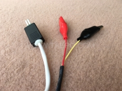 Cordon de connexion NT 2 pôles, fiche de test vers pince crocodile, 1,5 m