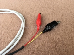Cordon de connexion NT 2 pôles, fiche de test vers pince crocodile, 1,5 m