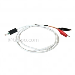 Cordon de connexion NT 2 pôles, fiche de test vers pince crocodile, 1,5 m