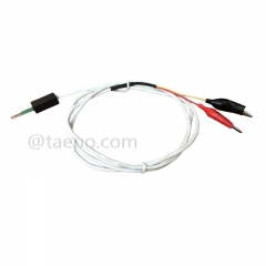 Cordon de connexion BRCP 2 pôles, fiche de test vers pince crocodile, 1,5 m