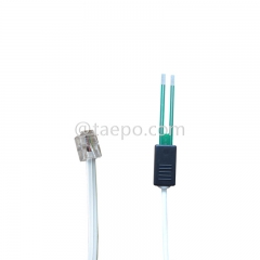 Cordons de test SM 2 pôles, avec fiche de test vers prise modulaire 6P2C pour bloc de déconnexion MDF 71 #TP-1401-100, 1,5 m