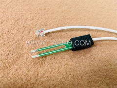 Cordons de test SM 2 pôles, avec fiche de test vers prise modulaire 6P2C pour bloc de déconnexion MDF 71 #TP-1401-100, 1,5 m